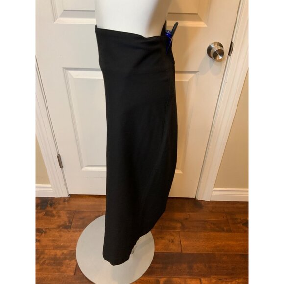 Eileen Fisher Black Crepe A-Line Wrap Skirt NWT $178, Size Small - Picture 4 of 6